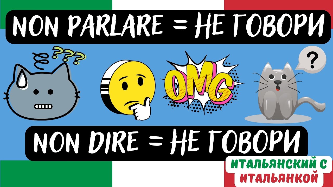 DIRE и PARLARE - как не запутаться?