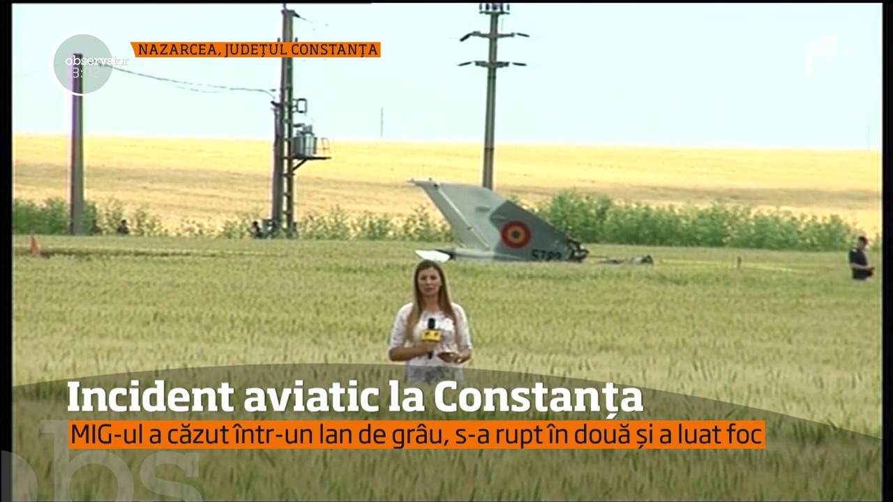 Incident aviatic la Constanţa. Un avion s-a prăbușit în apropiere de aeroportul Mihail Kogălniceanu