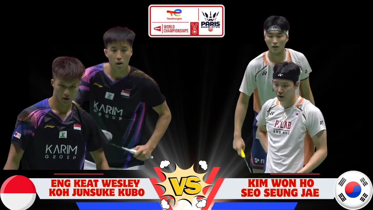 김원호 & 서승재 vs Eng Keat Wesley & 久保洸順介 - TotalEnergies BWF World Championships 2025 R 64 Highlights