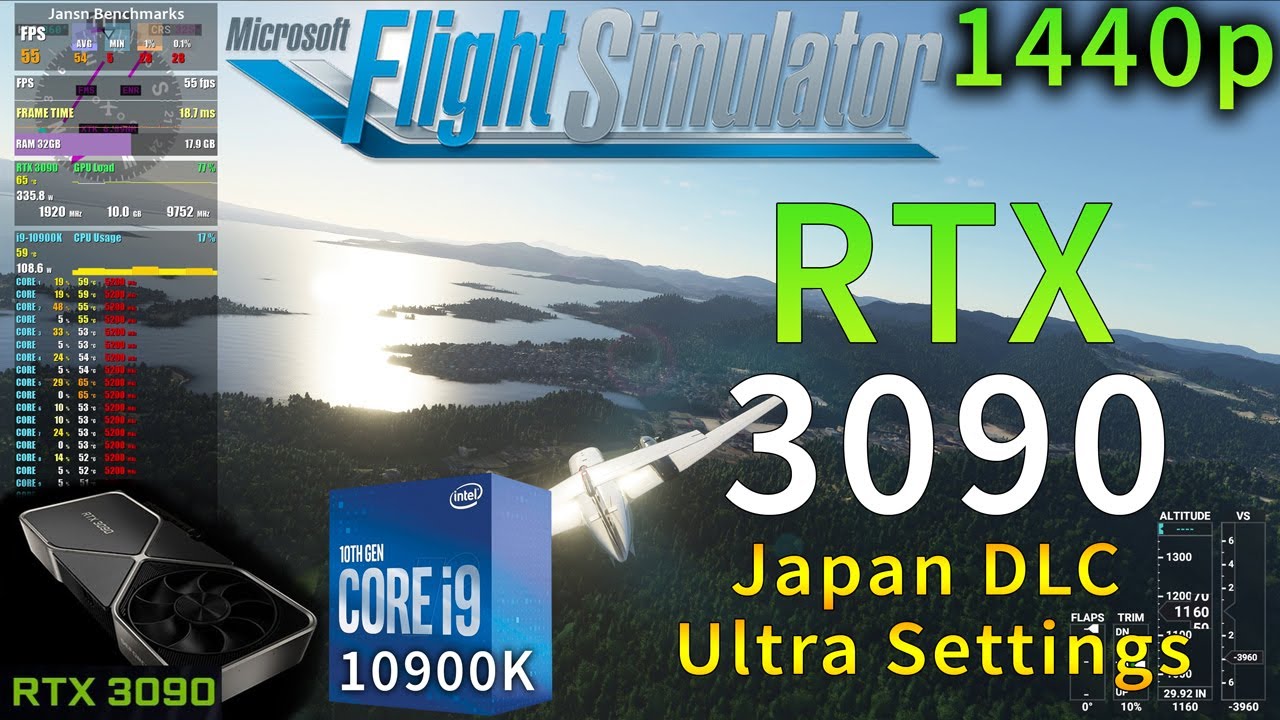 Microsoft Flight Simulator 2020 | RTX 3090 | i9 10900K 5.2GHz | Ultra Settings | 1440p