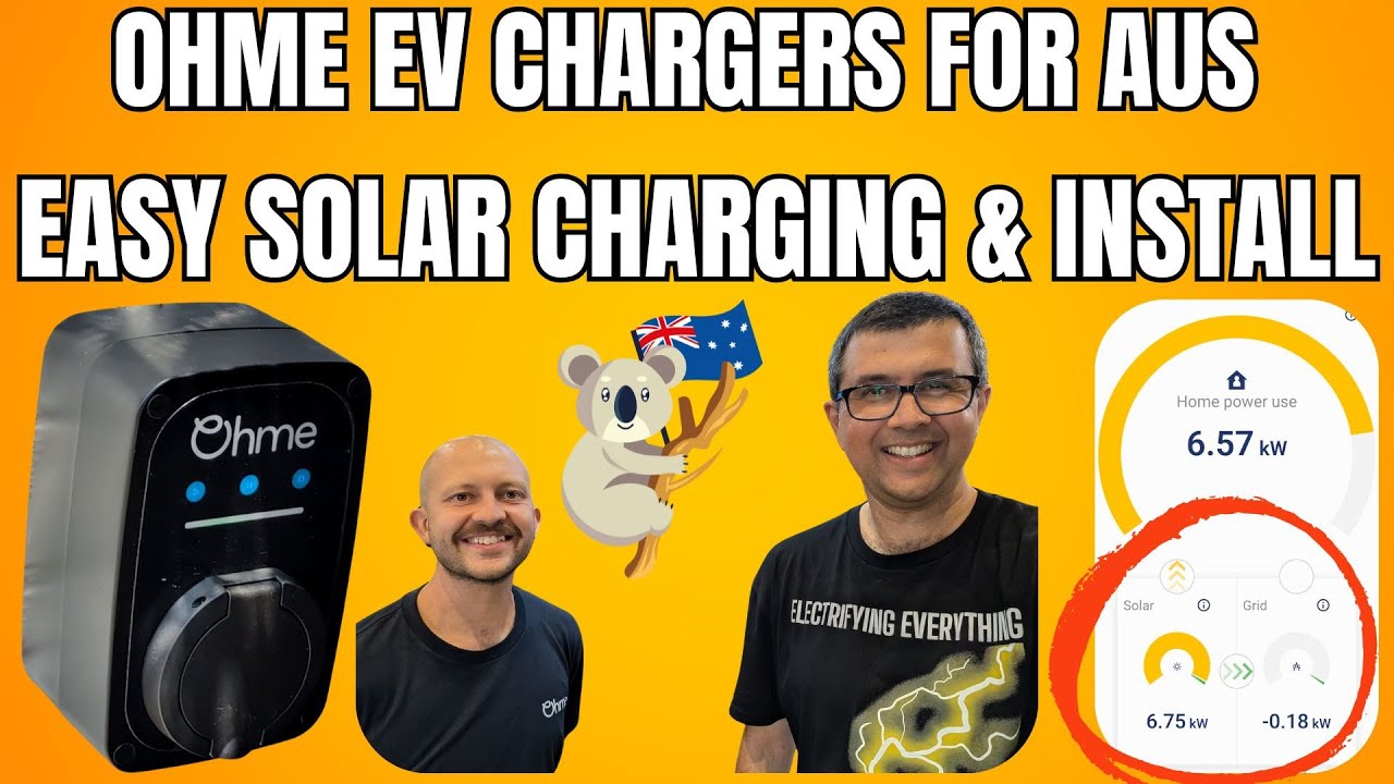 Australian Ohme EV Chargers - Easy Smart Home Solar Charging & Install Process