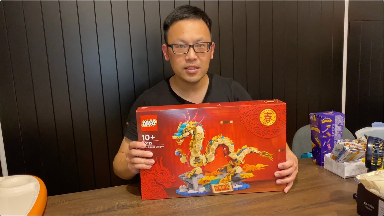 Building the 2024 LEGO Chinese New Year 80112 Auspicious Dragon!!!