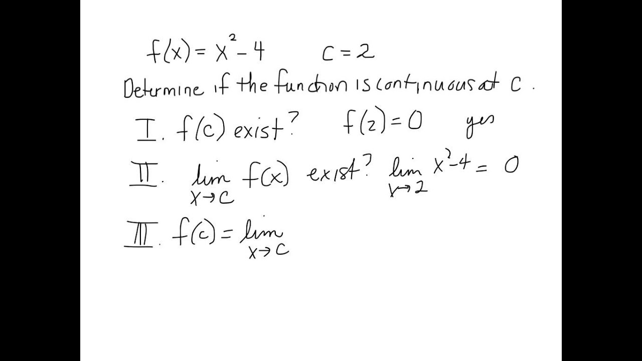 C1 Continuity and One Sided Limits