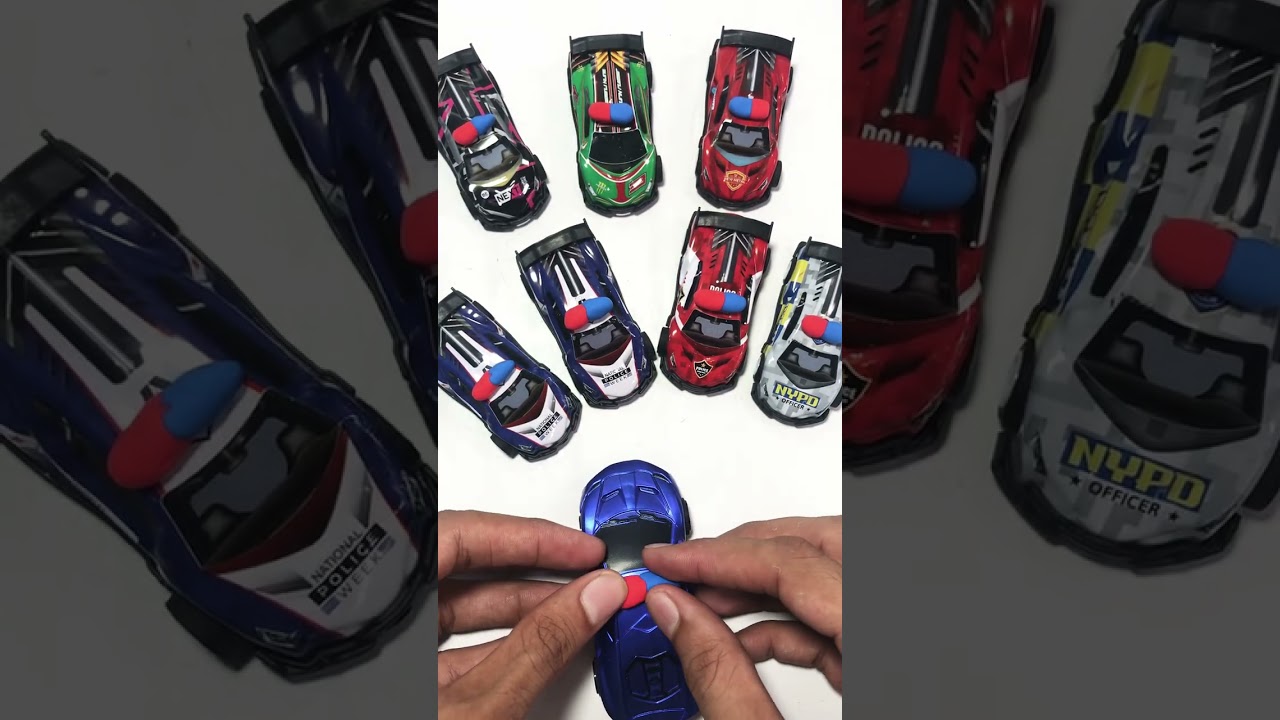 😅wait For end😜 Crazy mini cars 🚗 police cars 🚔 #shorts #cars #toys #satisfying #funny #policecar