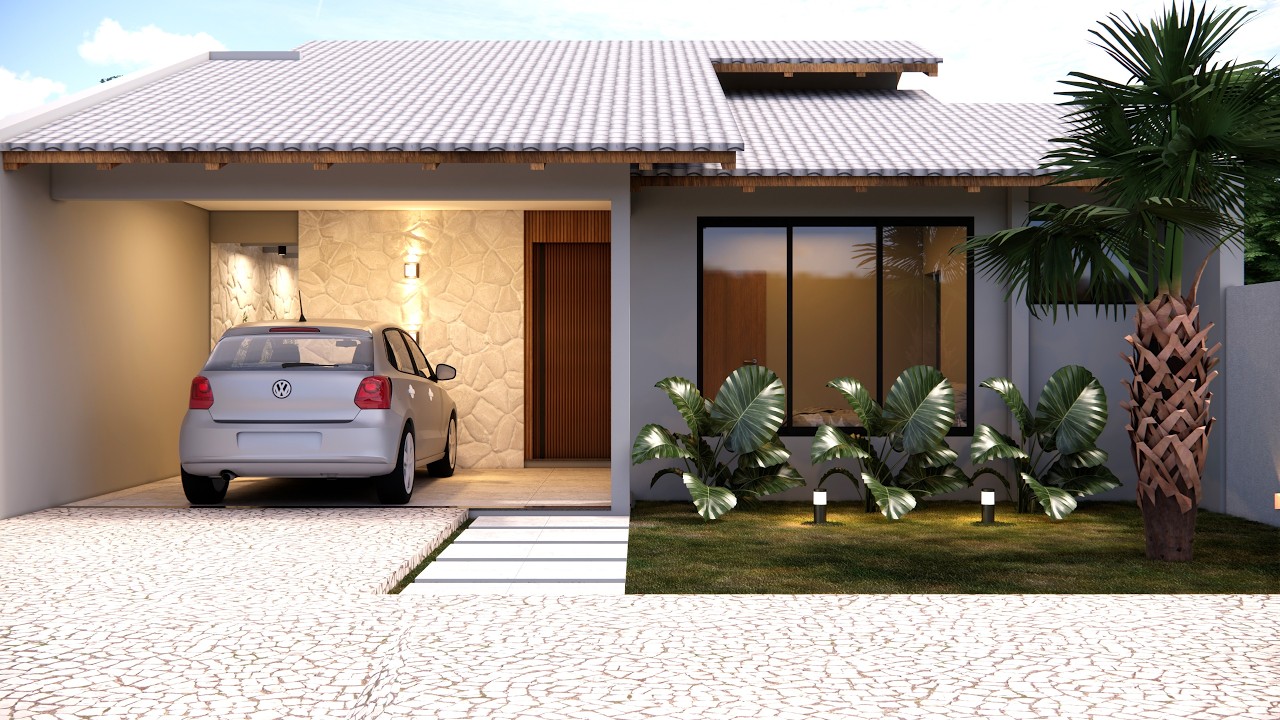 Projeto residencial | terreno 10x20 | com planta baixa