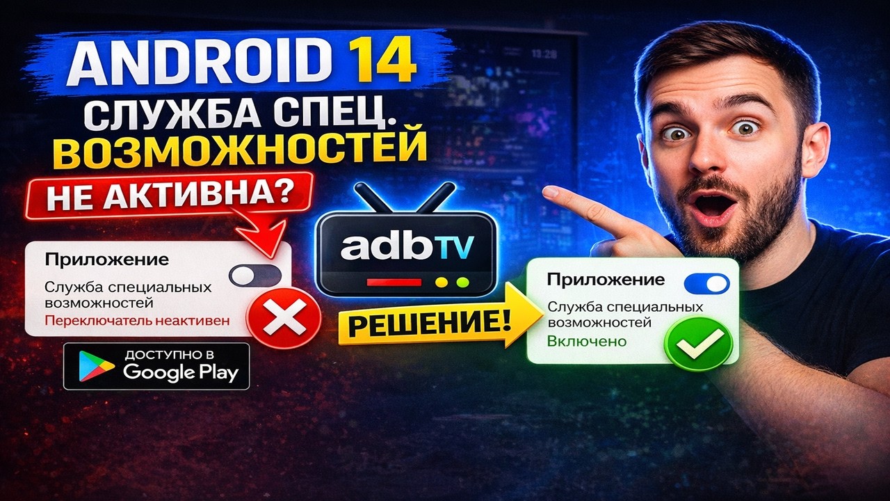 Android 14 ломает приложения? Как включить службу спец. возможностей