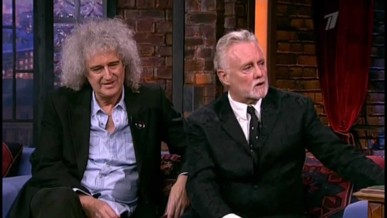 Brian May and Roger Taylor (Queen) on Late Night Show (Вечерний Ургант)