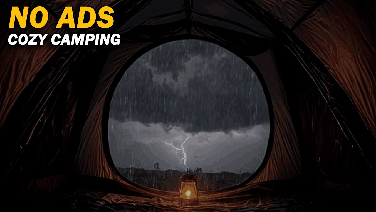 HEAVY RAIN: Wind and Rain Sounds for Sleeping | Intense Storm & Thunder ⛈️ (NO ADS)