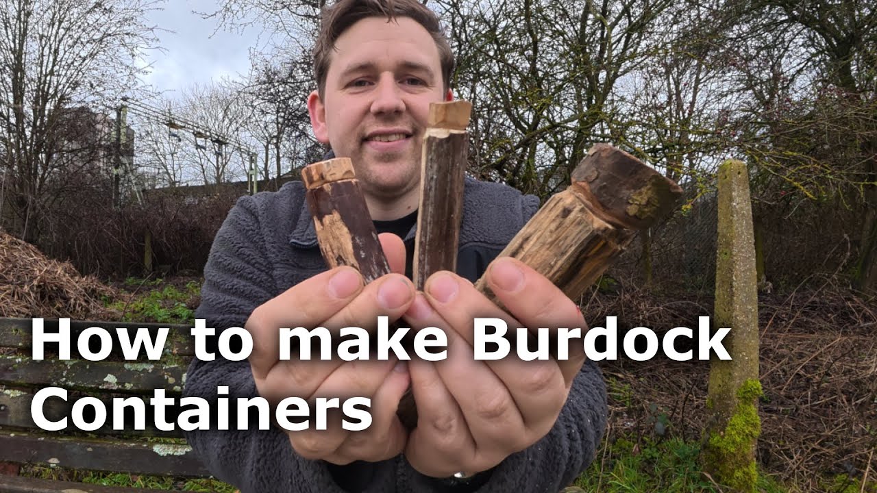 How to Make Burdock Containers Bushcraft Craft Projects