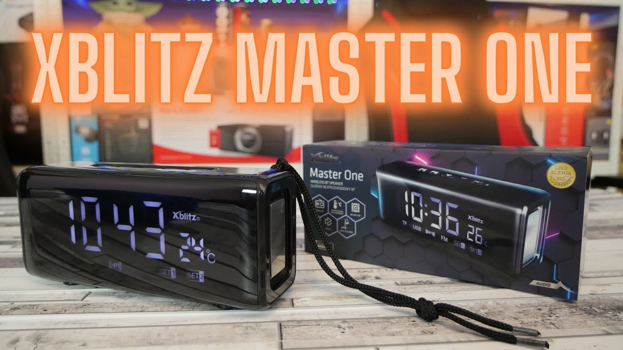 Xblitz Master One - głośnik BT, radio FM, zegarek i termometr w jednym! | test, recenzja, review