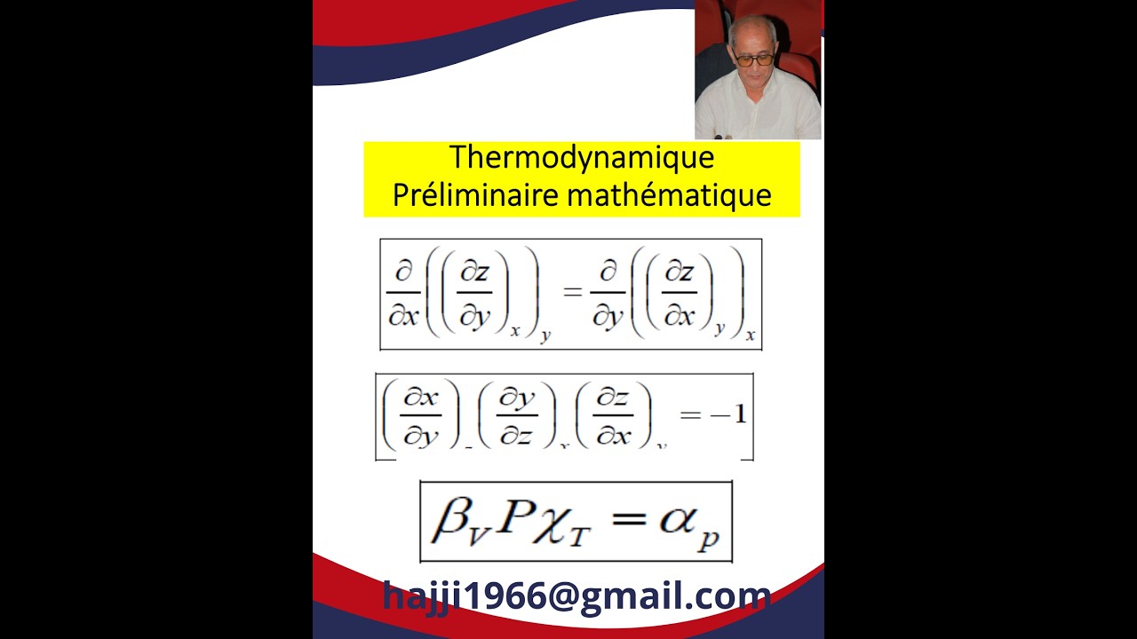 Thermodynamique : Préliminaire mathématique