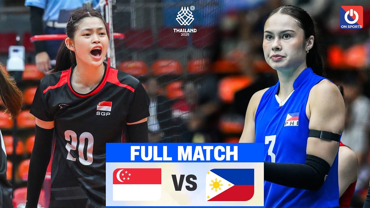 FULL HD | SINGAPORE vs PHILIPPINES | Jia De Guzman phô diễn đẳng cấp chuyền hai