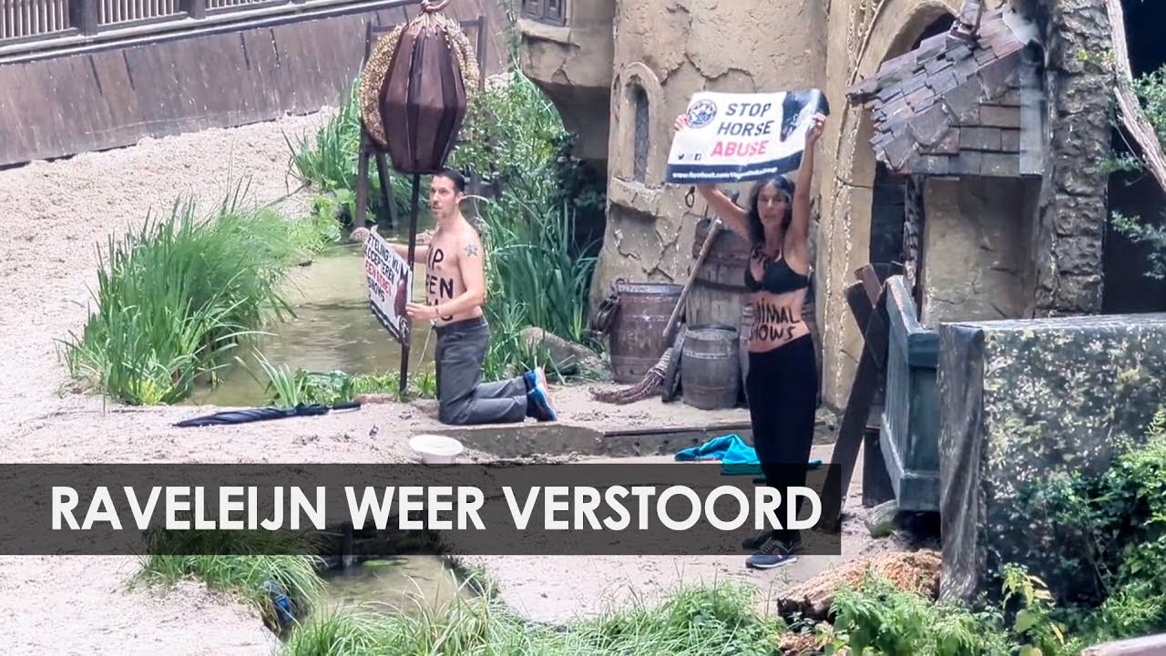 Efteling-show Raveleijn weer verstoord door Vegan Strike Group (5 augustus 2023)