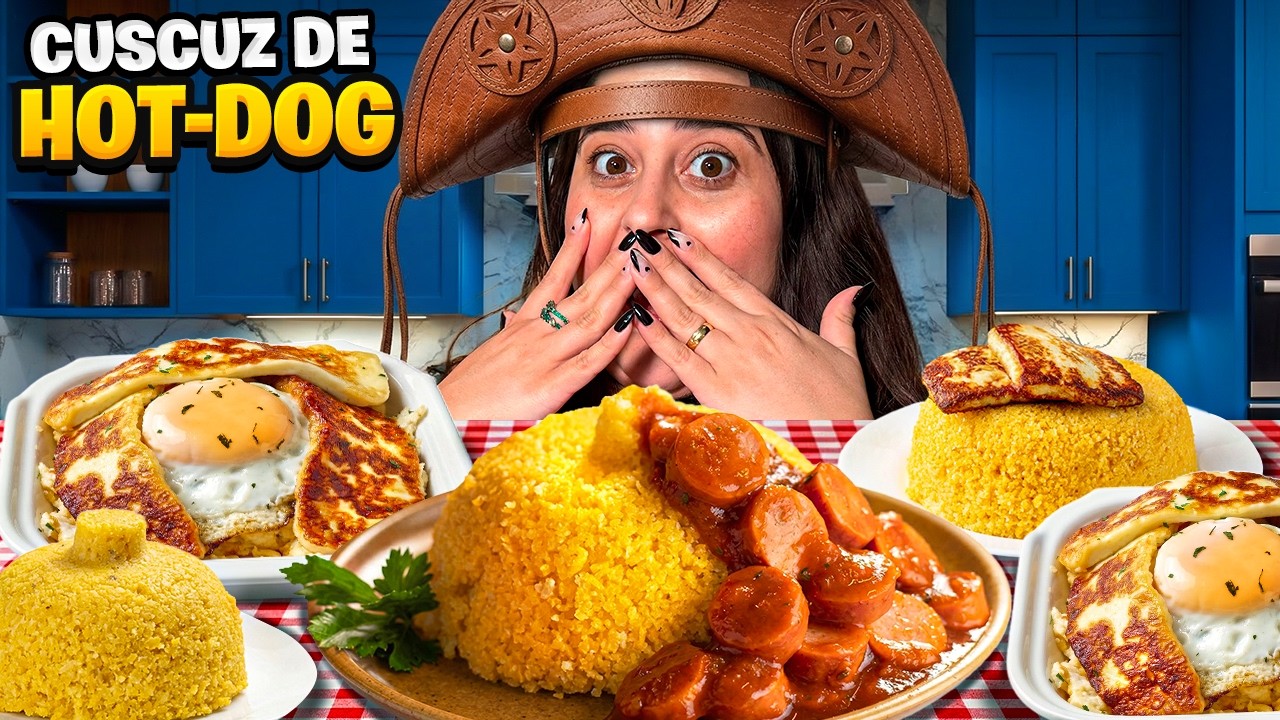 NUNCA VI ANTES CUSCUZ COM HOTDOG | O RESULTADO ME SURPREENDEU