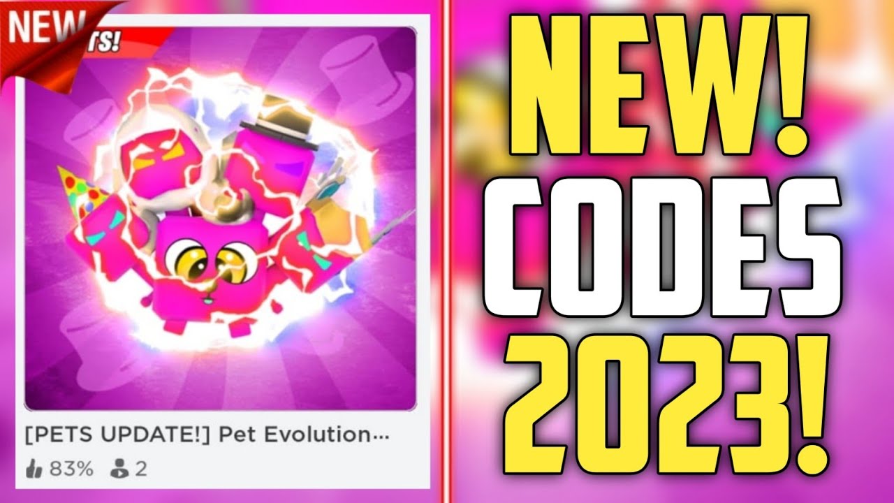 FUTURE CODES!! | *NEW* ROBLOX PET EVOLUTION SIMULATOR CODES 2023! (PETS UPDATE!)