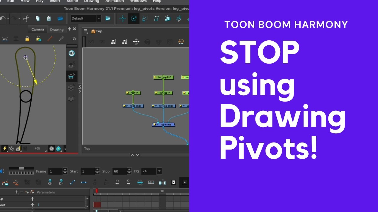 Toon Boom Harmony: Don't Use Drawing Pivots