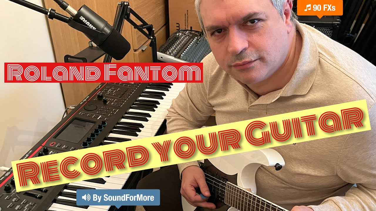 Roland Fantom 0/06/07/08 - Demo / Tutorial 7: Connect and record your guitar as an Instrument
