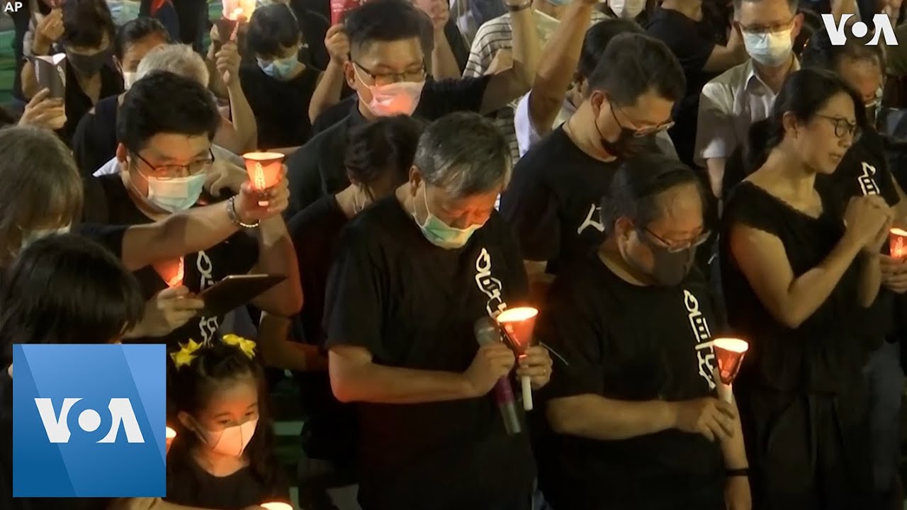 Thousands Attend Tiananmen Vigil in Hong Kong, Despite Public Gathering Ban