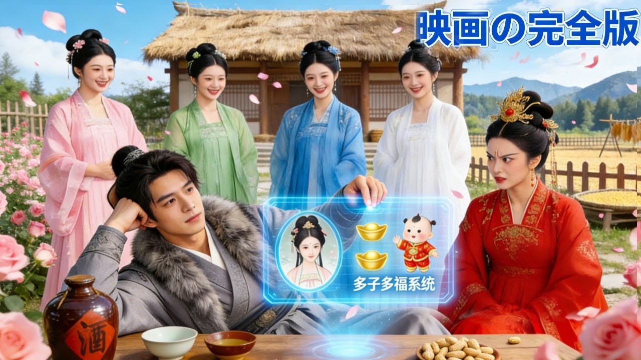【日本語吹き替え】戦乱の世に転生した彼は“多子多福システム”を手に入れた。妻を増やすごとに神力が上昇し、妻の数が直接戦力になる逆転人生！😱#中国ドラマ #恋のはじまり #人気短編ドラマ #歴史