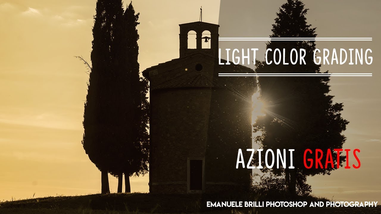 NUOVE azioni GRATUITE per Photoshop: Lights color grading - Free Photoshop actions
