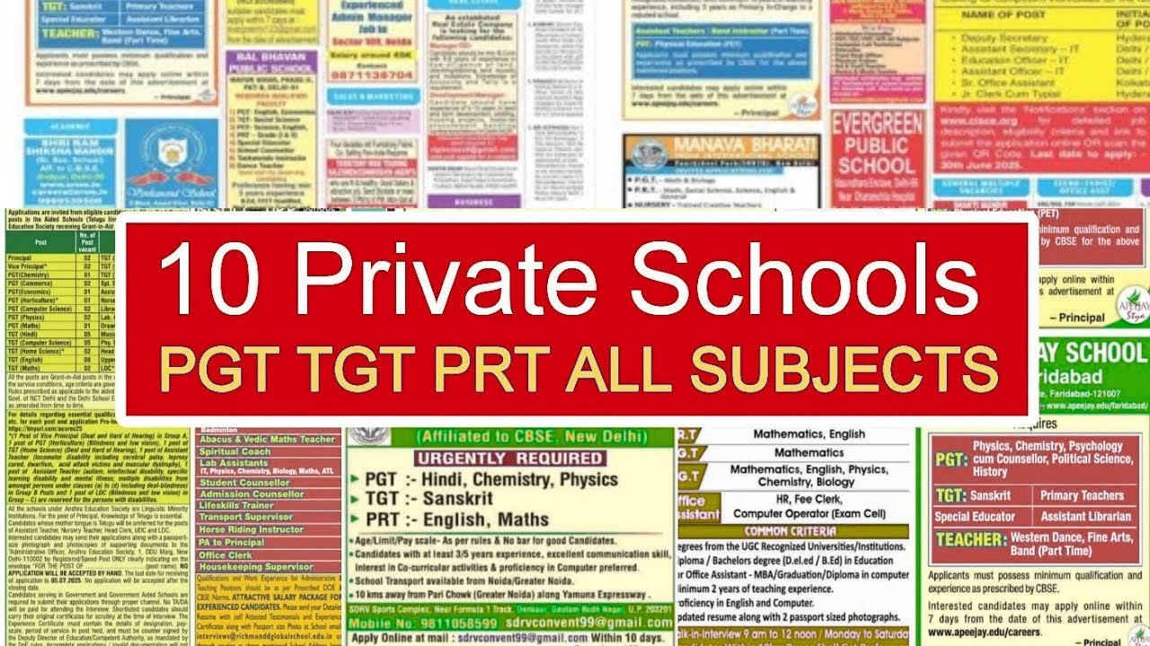 Wednesday School Job 11+ Teaching Job #Pgt job#Tgtjob#Prtjob#teachervacancy #Acitvityteacherjob