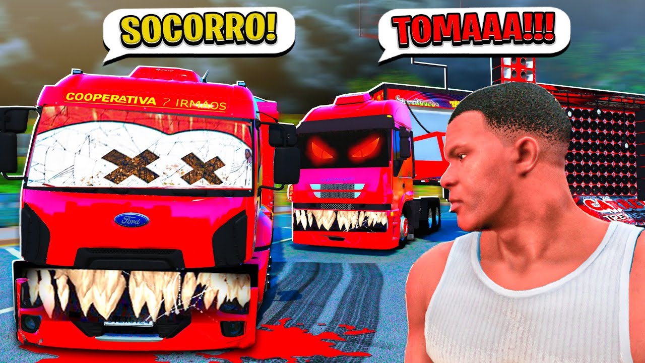 ESTOU SENDO ATACADO PELO CAMINHÃO TREME TREME! GTA 5