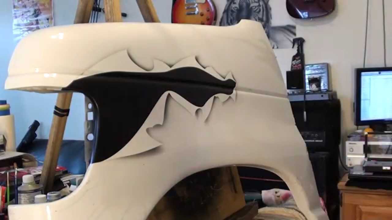 how to airbrush torn metal