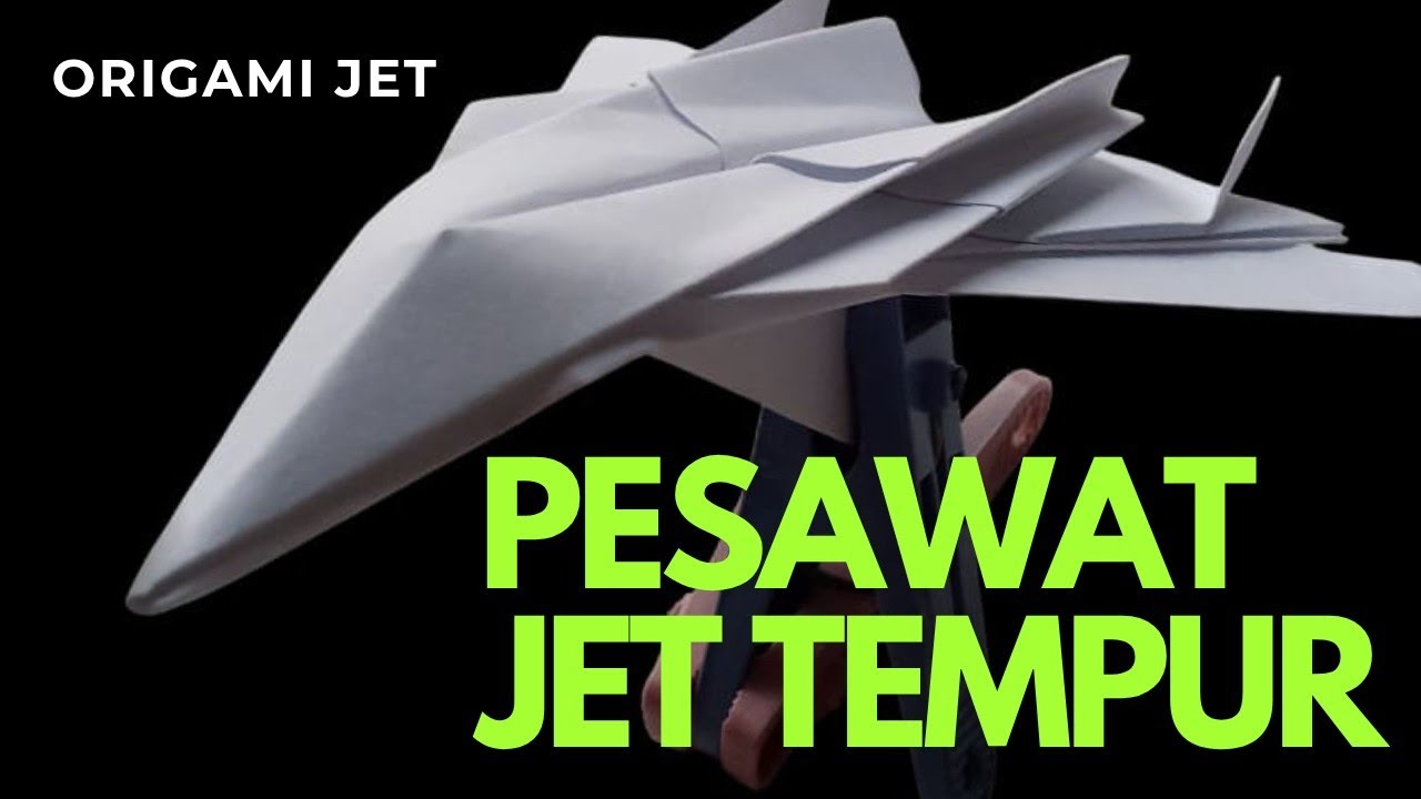easy way to make origami jet fighter plane