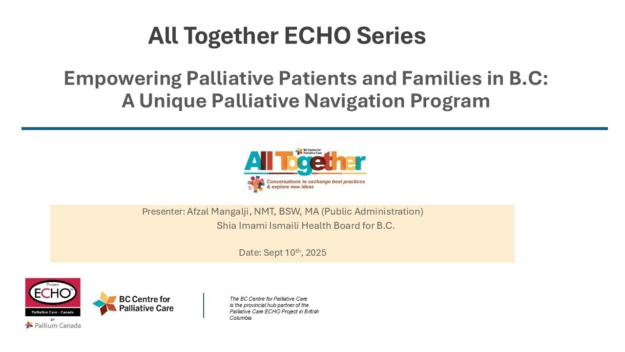Empowering Palliative Patients and Families in BC: A Unique Palliative Navigation Program