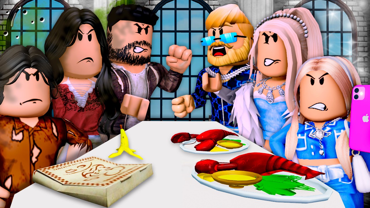 NOBODY Family vs FAMOUS Family! (A Roblox Movie)