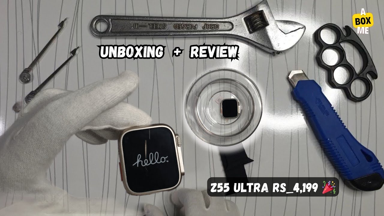 Z55 Ultra Smart Watch Torture Test: Drop, Water, and Build Quality Trials, Unboxing & Honest Review💯
