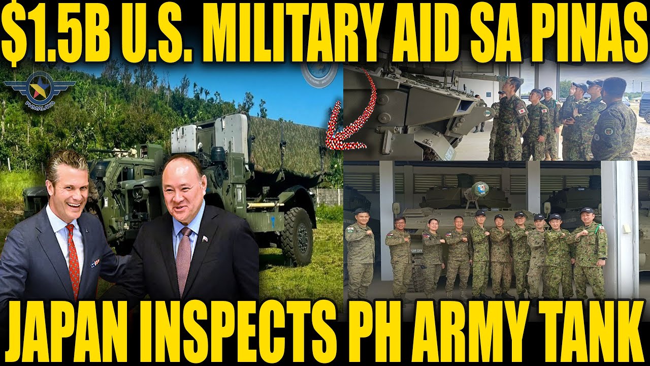 U.S. $1.5B MILITARY AID SA PILIPINAS + JAPAN NAG-INSPECT NG SABRAH TANK!
