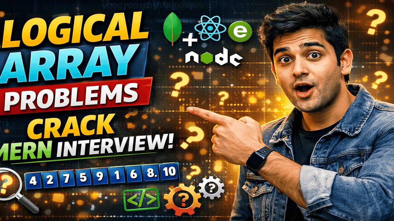 Top 5 Logical Questions for MERN interview | JS Array Programs with Output