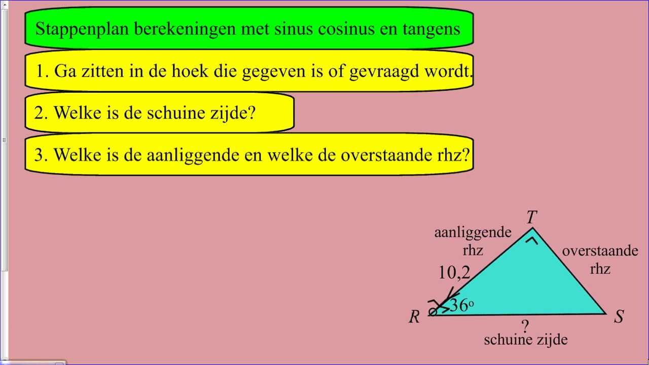 sin cos tan uitleg voorbeeld 3