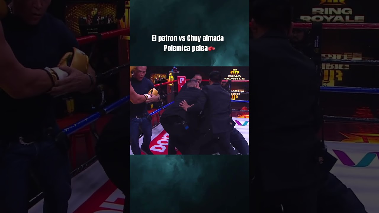 As&iacute; empez&oacute; 🥊🥊🥊 #ElpatronvsChuyalmada #ponchodenigris #ringroyale #escandalo