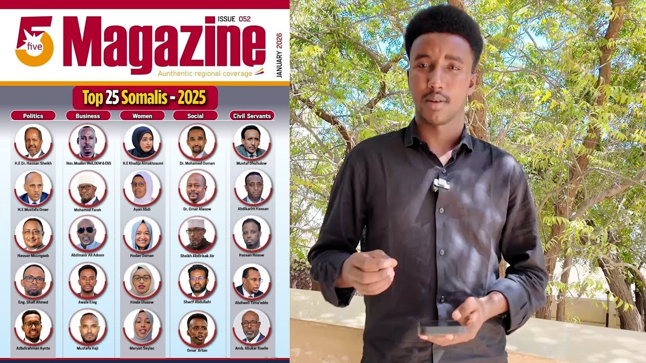 Madaxweyne Xasan Shekh iyo Gudoomiye Muungaab oo kamid noqday 25-qof ee ugu saameynta badna....