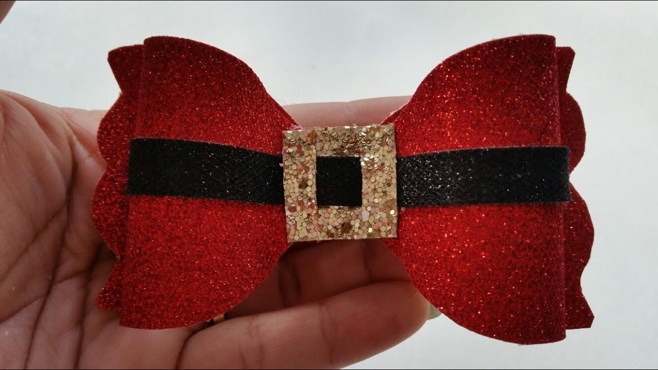 Moño navideño santa claus /ideas para navidad