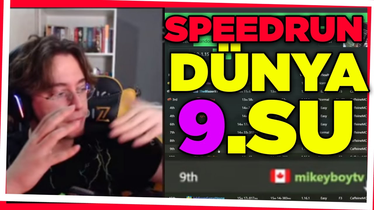 Doğukan Adal | Minecraft Speedrun Dünya 9.sunu İzliyor! (18 Mart)
