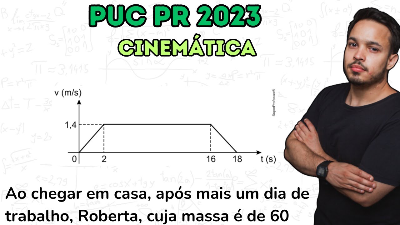 PUC PR 2023 - Ao chegar em casa, após mais um dia de trabalho, Roberta, cuja massa é de 60 kg