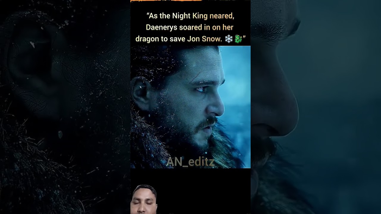 Deanerys Targaryen Flies In To Save Jon Snow From The Night King 👹👹☠️💀⚔️😈