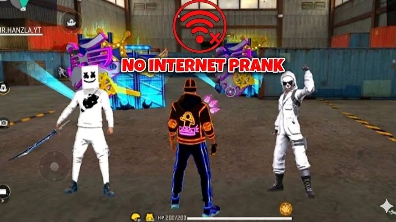 No Internet prank 🛜 in Free fire in lone wolf /Free fire gameplay 