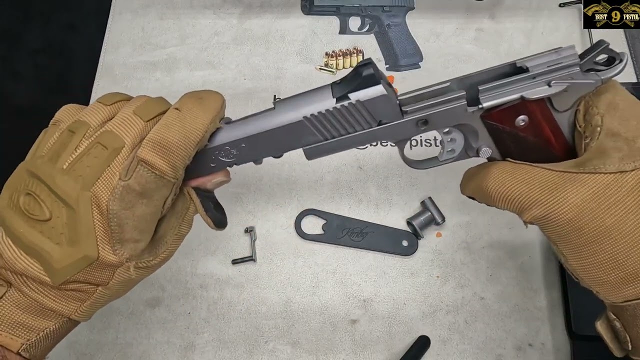 مسدس كمبر استيل فضي فل سايز  Kimber 1911 Stainless Il #shoot #رماية #9m اجمل مسدس