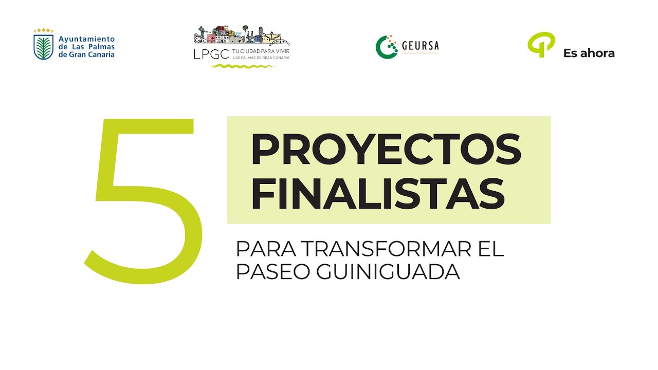 Proyectos finalistas | Paseo Guiniguada de la Cultura y las Artes Canarias