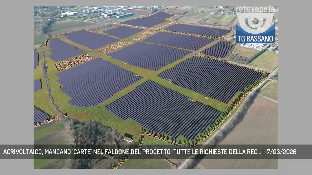 AGRIVOLTAICO, MANCANO 'CARTE' NEL FALDONE DEL PROGETTO: TUTTE LE RICHIESTE DELLA REG... | 17/03/2026