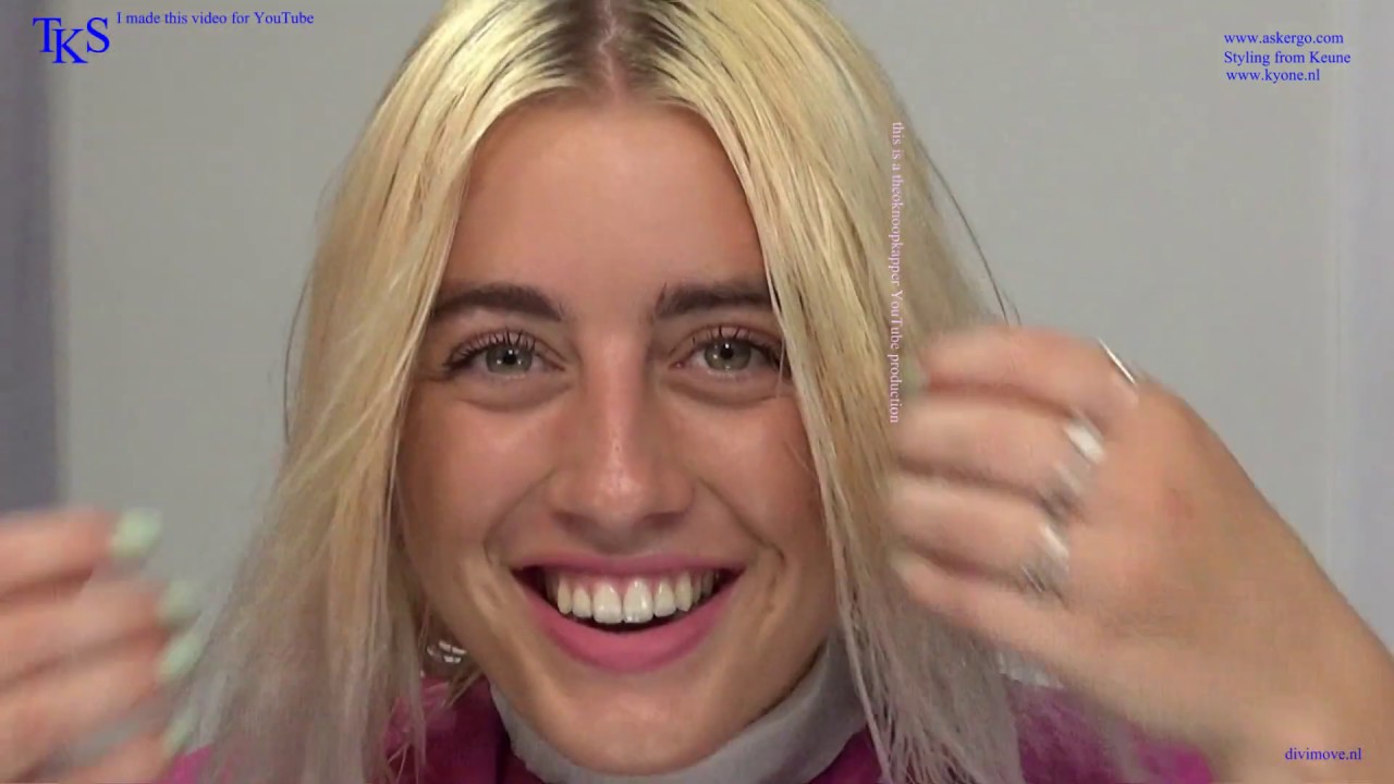 Long to a Platinum Straight Bob Hairstyle! Kiki's tutorial Cut&Color by TKS 01