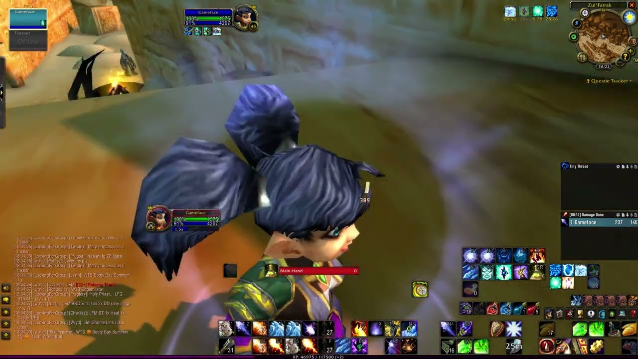 WoW Classic Hardcore Mage ZF Farm/Levelling