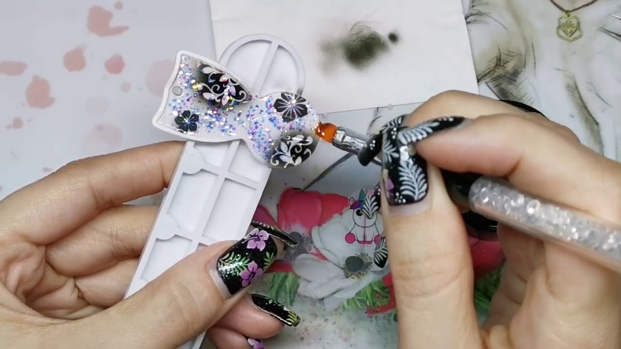 Tutorial Einkaufswagen Chip selbst gestalten - Anleitung Einhorn NAILART