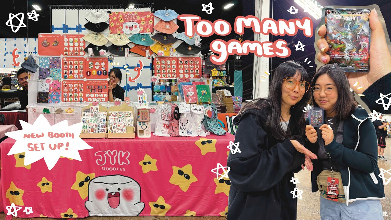 Revamping my ENTIRE AA booth!! Too Many Games Artist Alley 2025