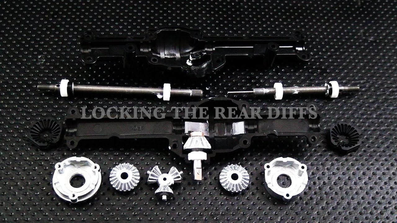 TAMIYA FJ CRUISER CC-01 BUILD SERIES - LOCKING THE REAR DIFFS