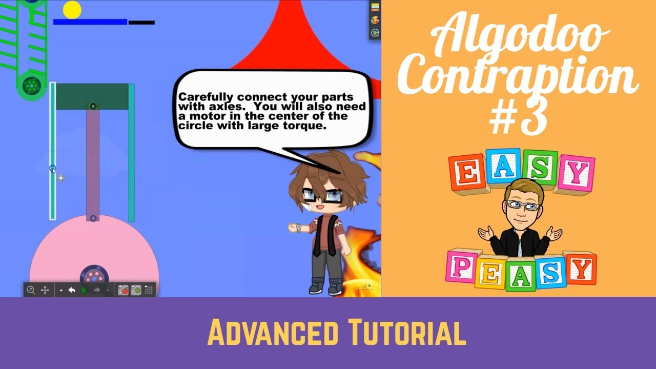 Algodoo Contraption 3:  Advanced Tutorial